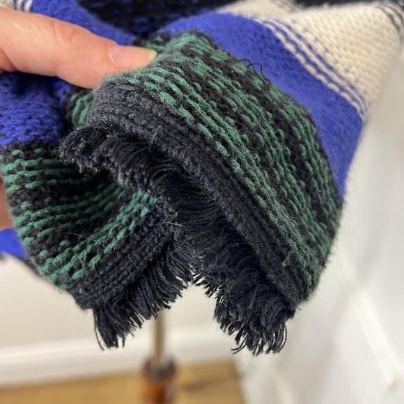 Maje Striped Knit Sweater with Fringe Size 3/40/L - Picture 7 of 12